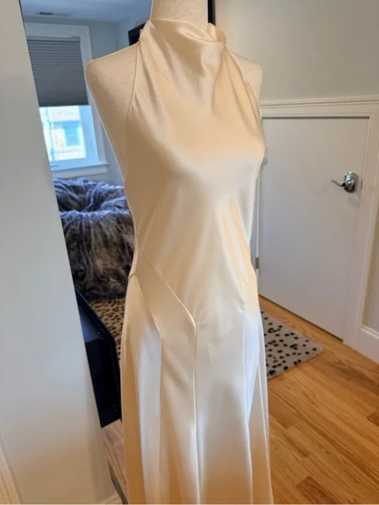 Reformation Roy Cream High-Neck Maxi Gown - Picture 9 of 16